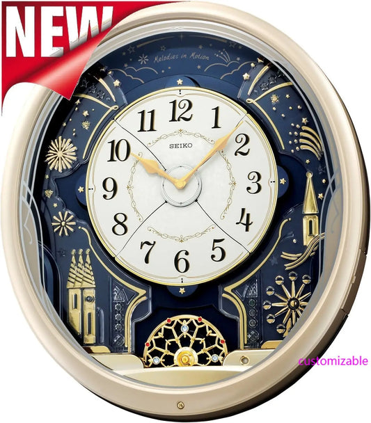 NEW Melodies in Motion Wall Clock, Starry Night