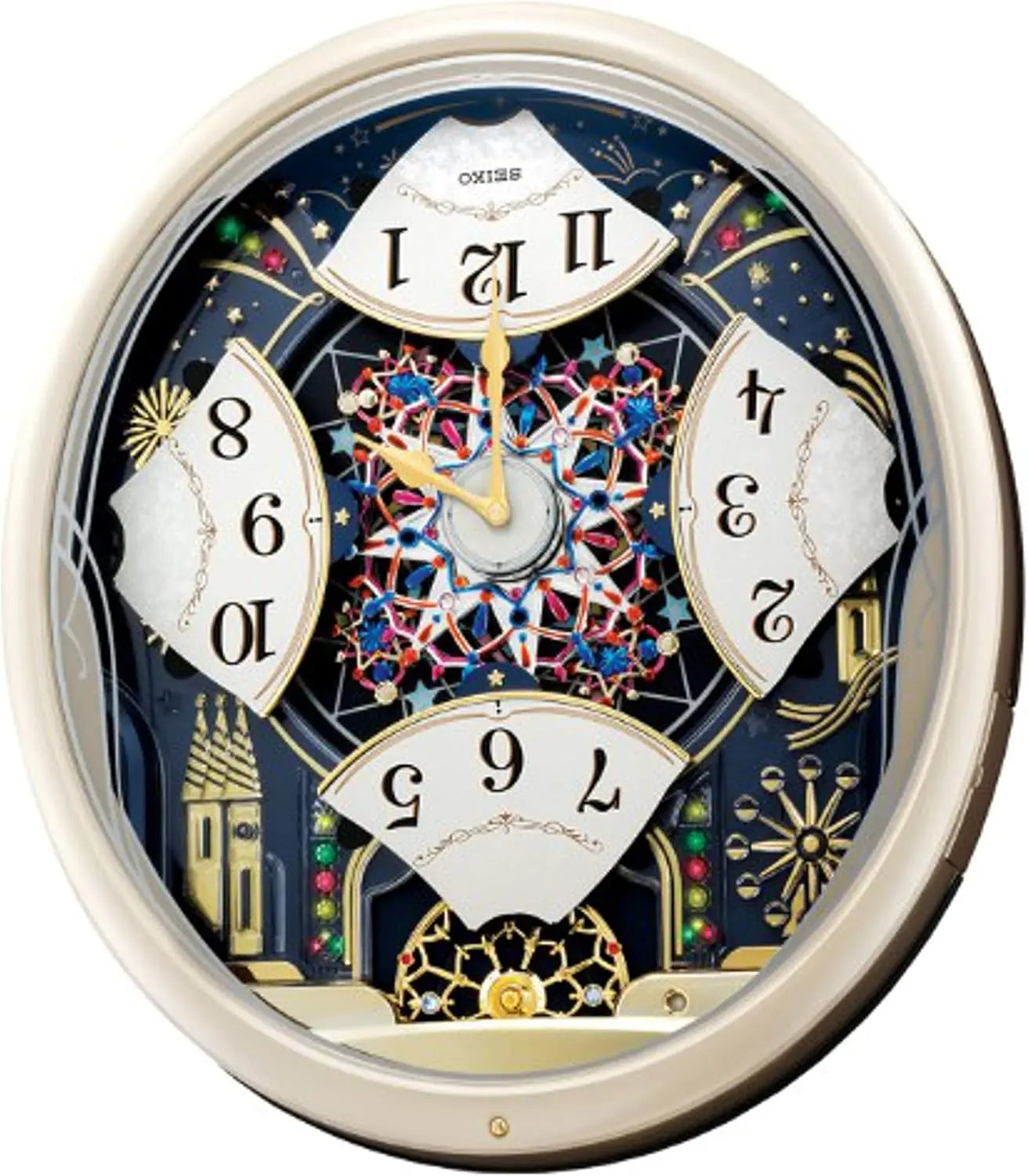 NEW Melodies in Motion Wall Clock, Starry Night