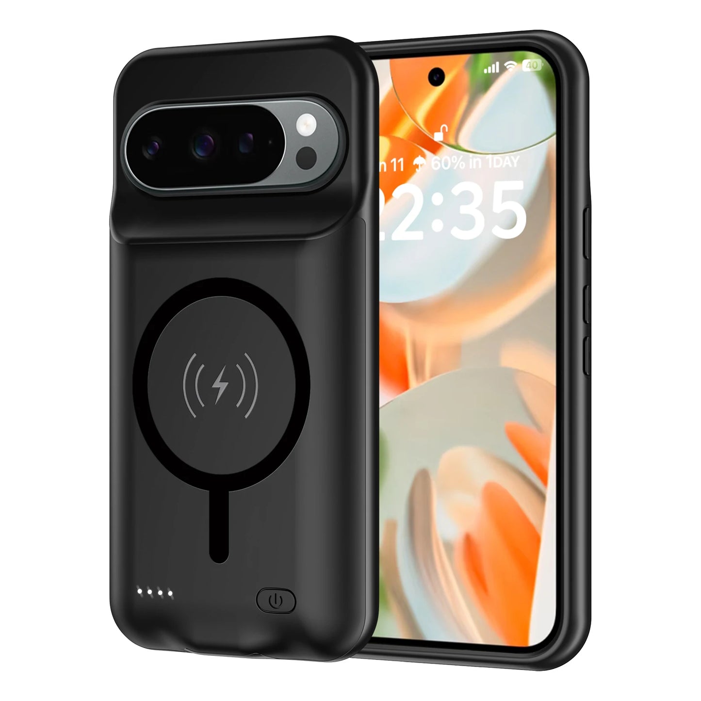 Smart Wireless Battery Charger Case/Google Pixel 9 10 Pro XL 9A magnetic power bank Charging Cover