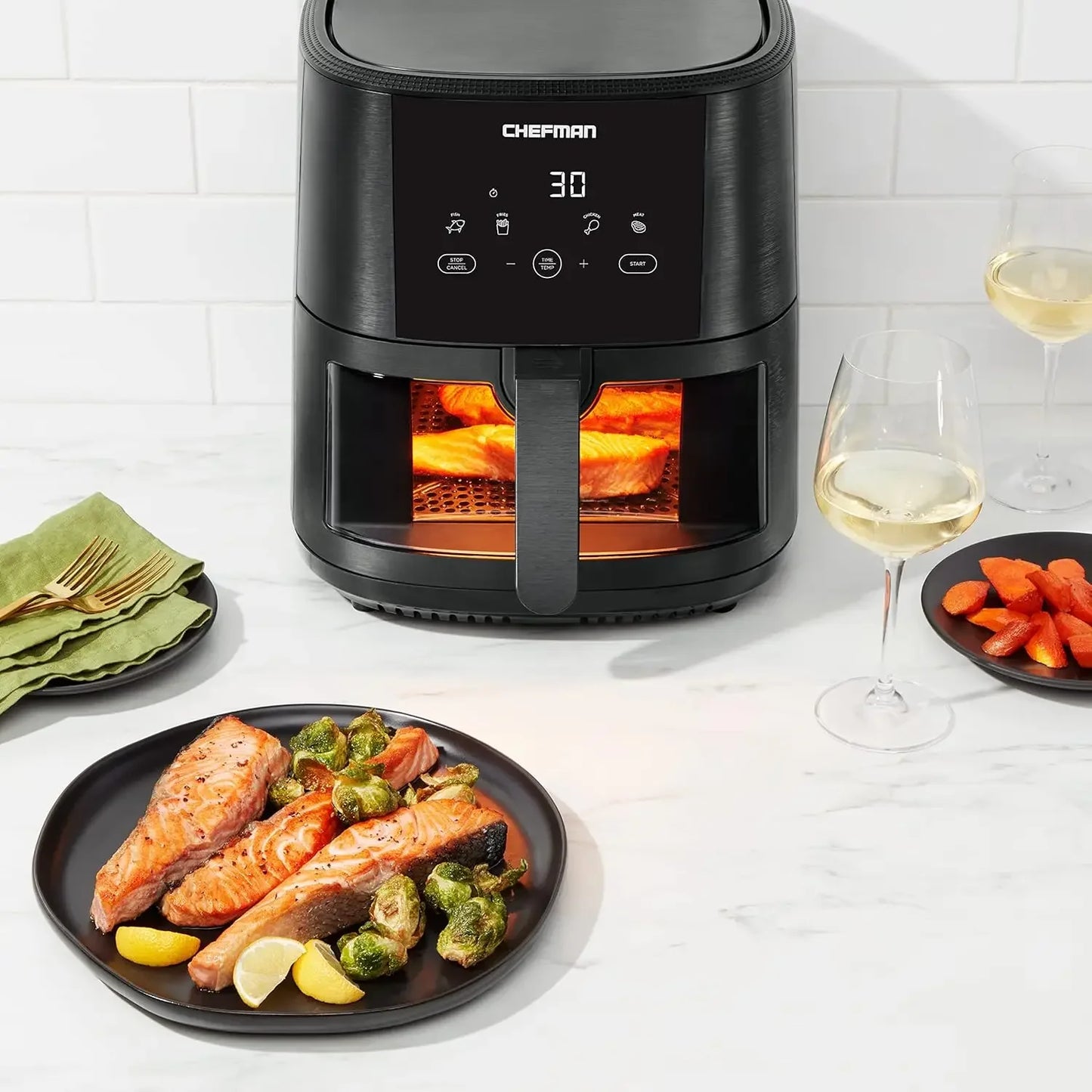 NEW TurboTouch Easy View Air Fryer, The Most Convenient And Healthy Way To Cook Oil-Free