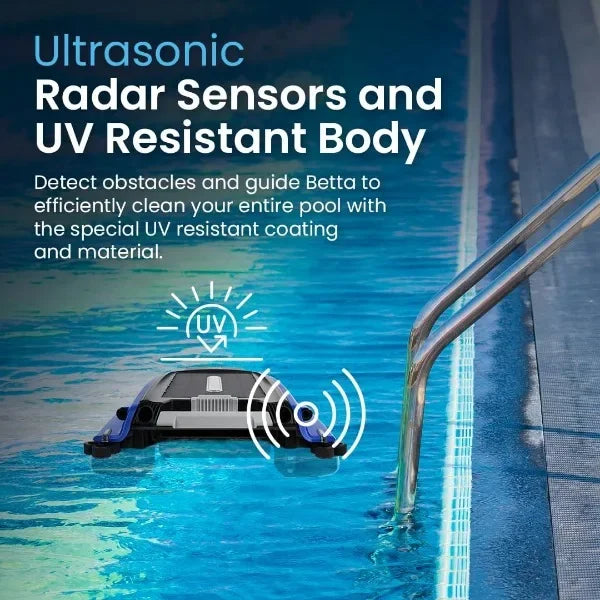 Betta SE Solar Powered Automatic Robotic Pool Skimmer Cleaner / Re-Engineered Twin Salt Chlorine