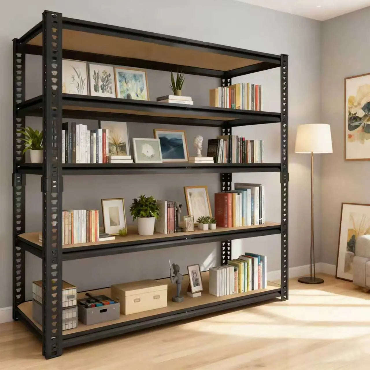 3050 LB Sturdy Metal Storage Racks - Extra Wide 40" Robust Garage Shelving System