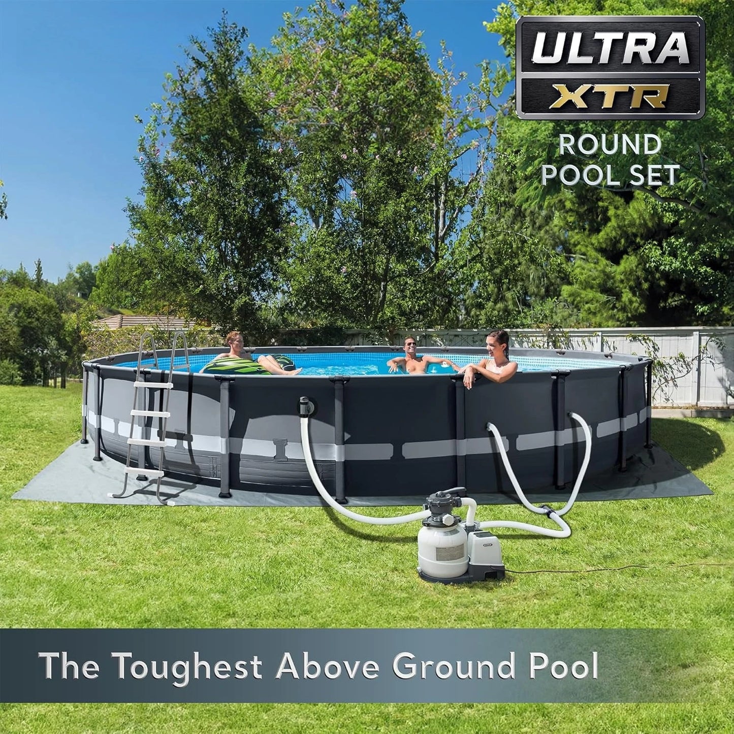 26333EH Ultra XTR Deluxe Above Ground Swimming Pool Set: 20' x 48i" w/2100 GPH Cartridge Sand Filter