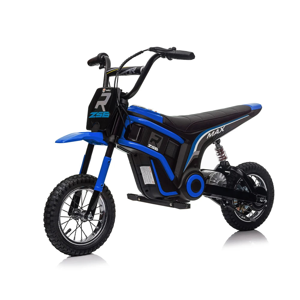 Children's Riding 24V Electric Toy Off-road Motorcycle Dirt Bike,Suspension, Manual Double Brakes