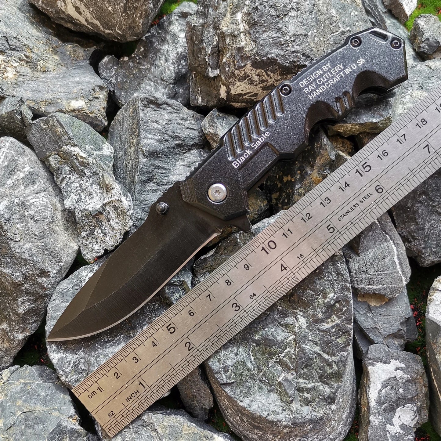 Outdoor Tactical Knife Folding Pocket Knife Jungle Knife Fruit Knife Portable 8Cr15 Steel Blade Knife