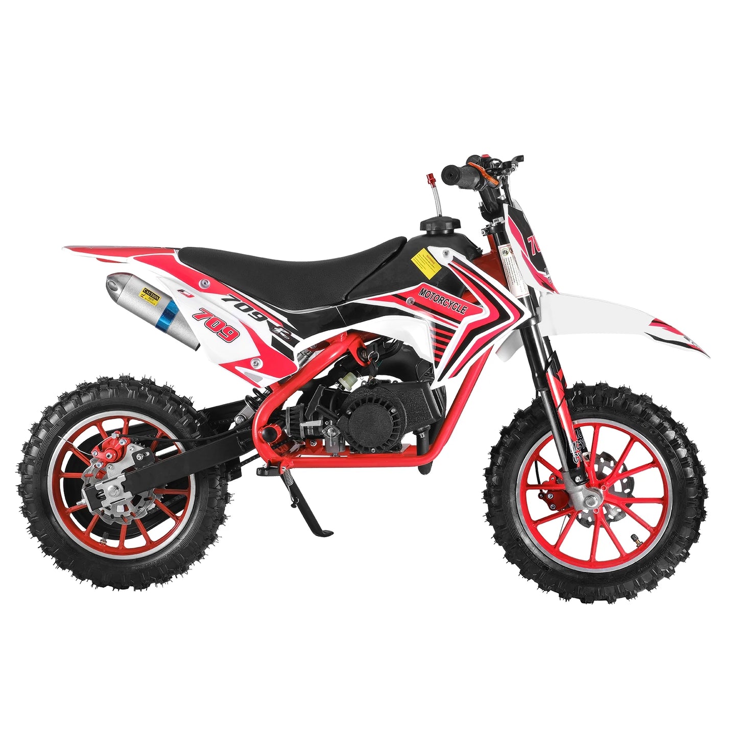 49cc 2-Stroke Kids Dirt Bike, Gas Power Motocross, Off Road Mini Motorcycle, Pocket Motorbike