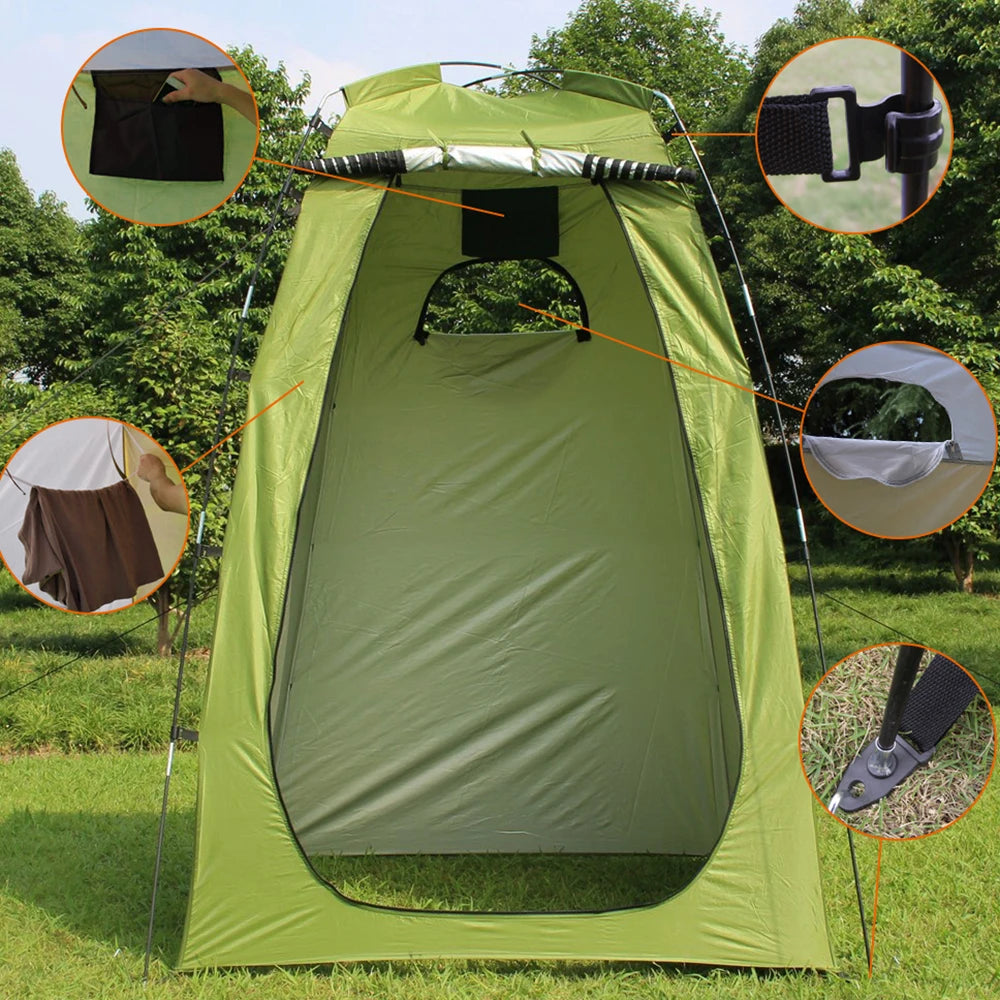 Camping Tent for Shower 6FT Privacy Changing Room for Camping Biking Toilet Shower Beach Shower Tent