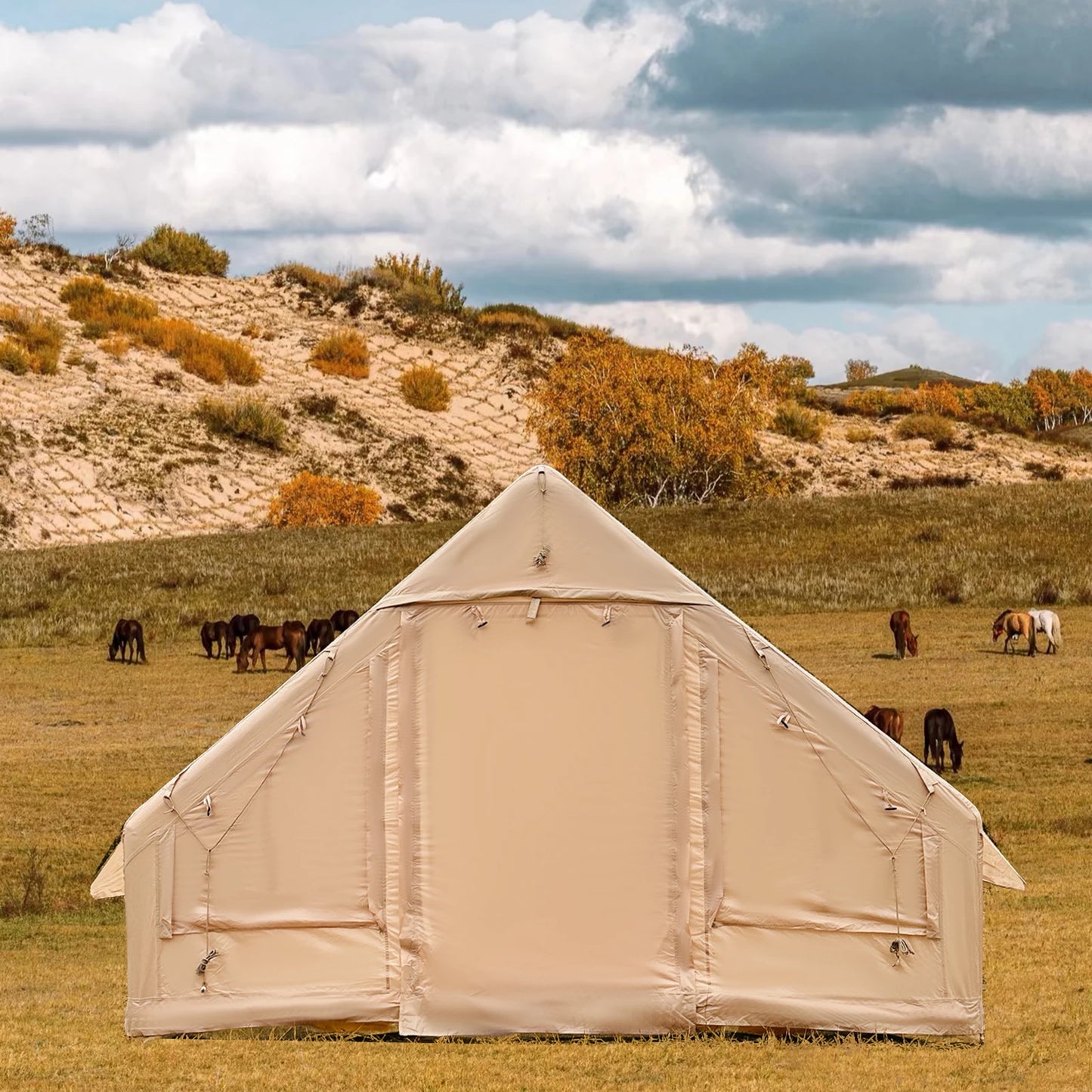 Inflatable Camping Tent Easy Setup Waterproof Windproof Outdoor Self-Supporting blow up tent