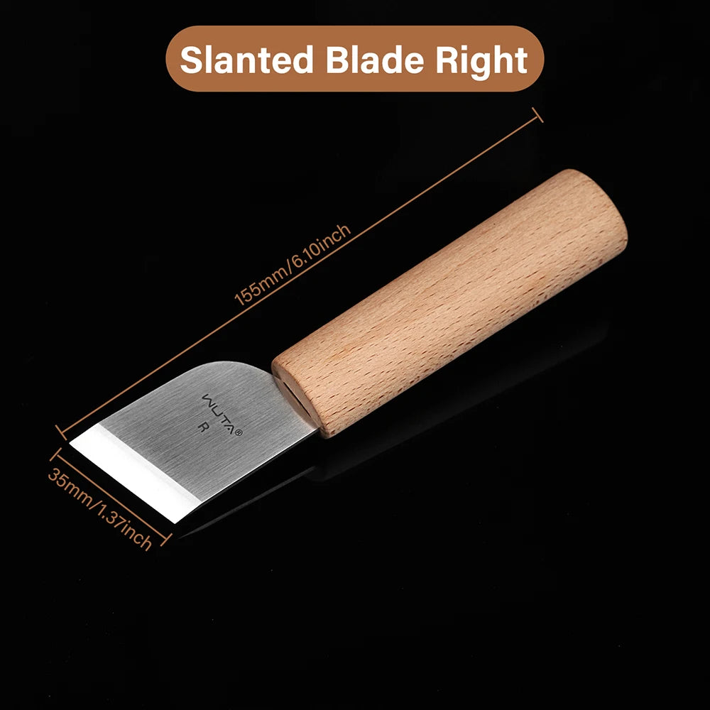 WUTA Professional Leather Craft Cutter DIY Cutting Sharping Thinning Skiving Tool Right/Left Handed