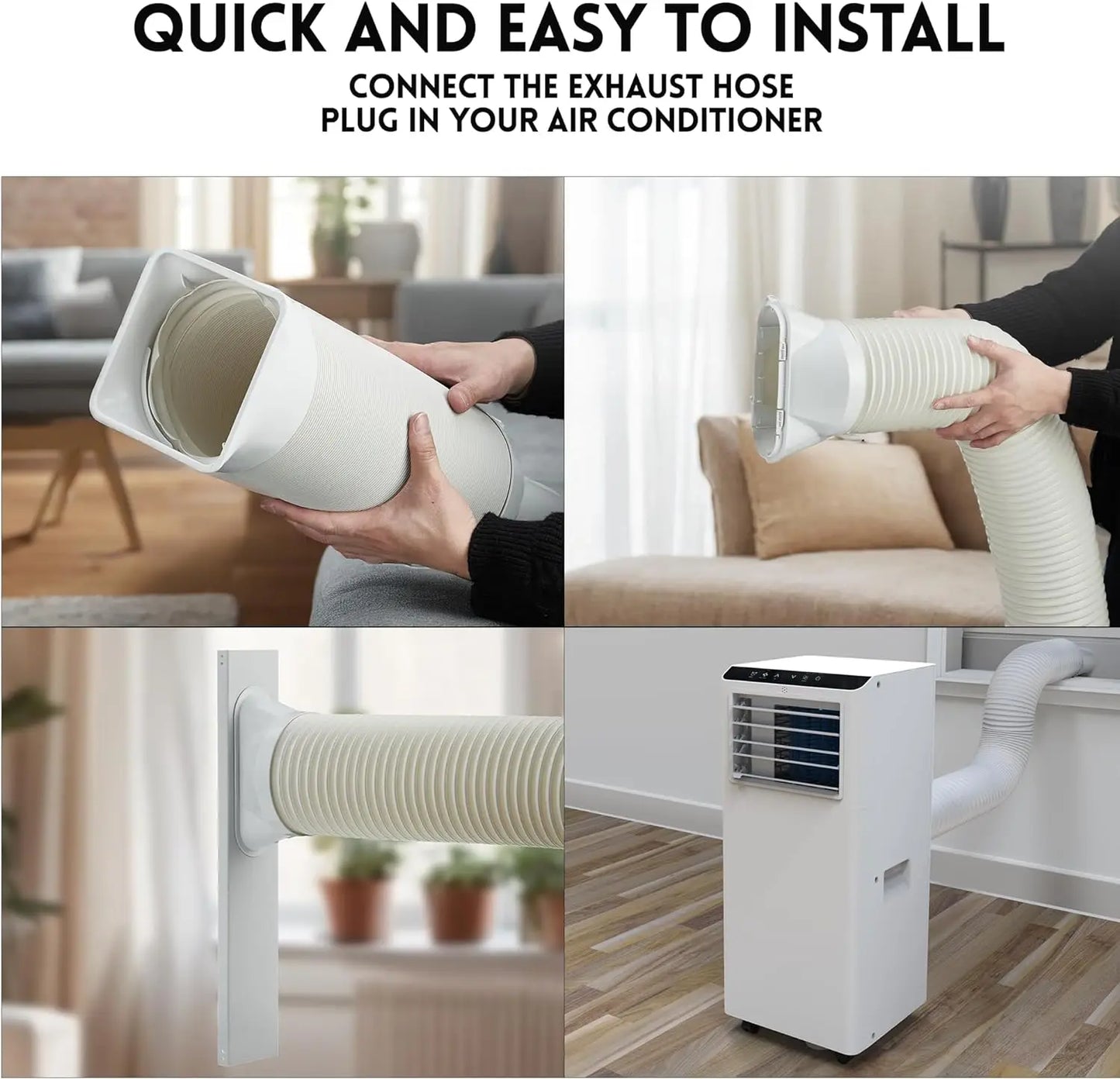 8500 BTU Portable Air Conditioner with LCD Display Remote Control,Cooling Up to 350 sq.ft.