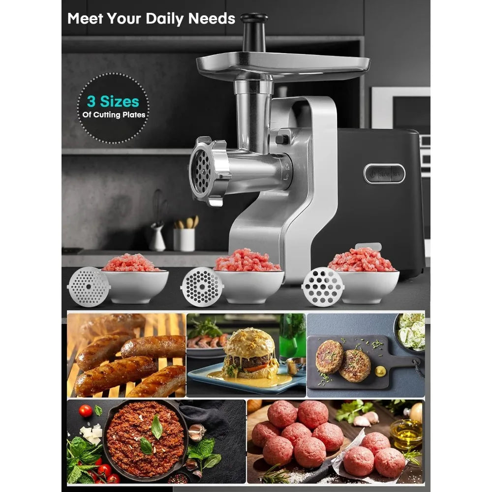 Meat Grinder Heavy Duty, 3000W Max Ultra Powerful, 5 in 1 Multifunction Electric