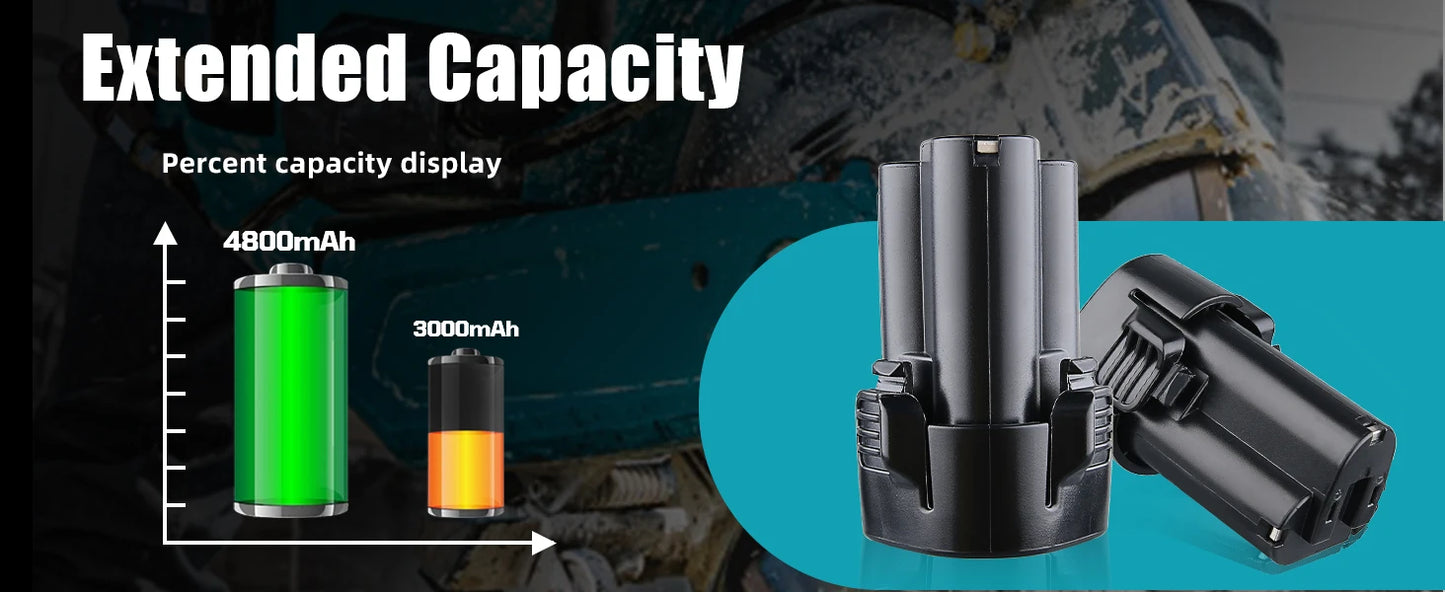 VANON 1/2/4 Pack 4.8Ah Li-ion BL1013 Makita Battery BL1014 194550-6 194551-4 195332-9