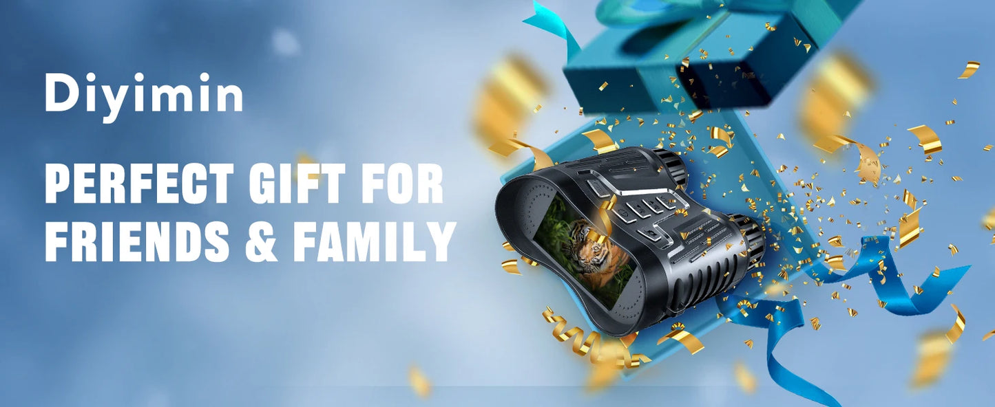Night Vision Binoculars Goggles 8X Digital Zoom 1000ft HD 1080P IR Illuminator & Video Recording 4K