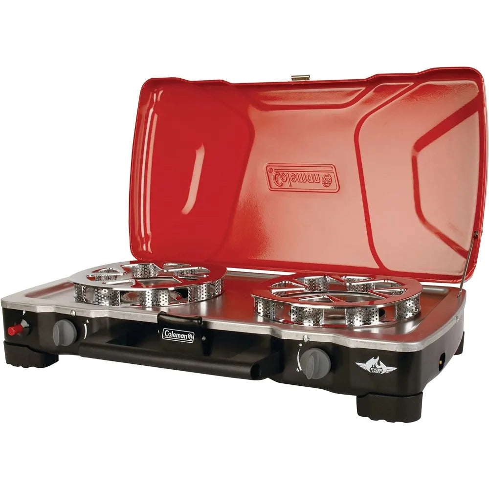 Hyperflame Fyresergeant 2 Burner 3-IN-1 Propane Stove , Red