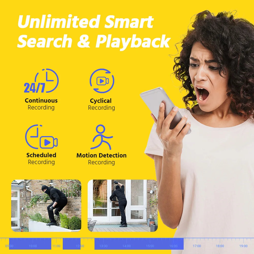 ANNKE 8CH 8MP Ultra HD PoE Network Video Security 4K H.265 Surveillance NVR 4x8MP HD IP67 POE CCTV