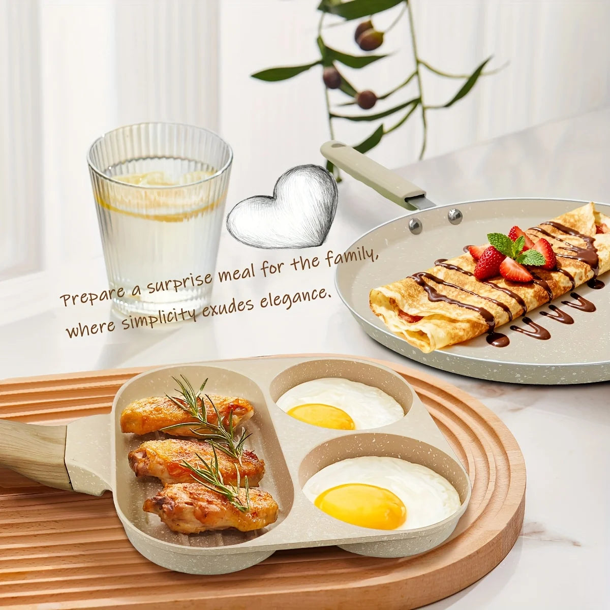 Multi-Piece Non-Stick Cookware Set- Durable and Versatile Cookware