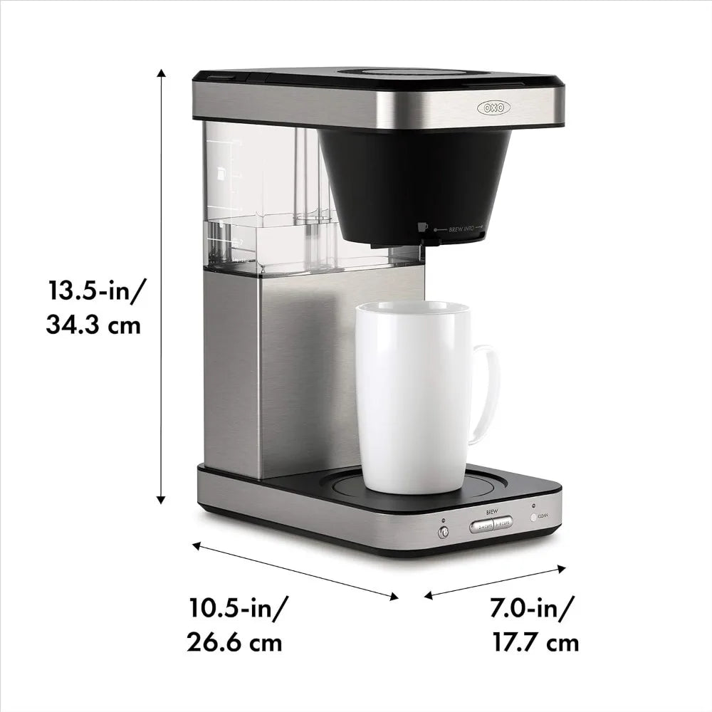 Brew 8 Cup Coffee Maker, Stainless Steel