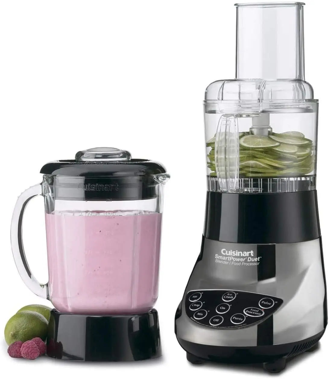 CUISINART BFP-703BC Smart Power Duet Blender/Food Processor Brushed Chrome 3 Cup