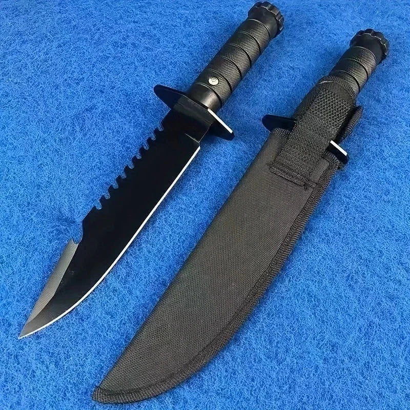 Ultra-Sharp Multi-Function Fixed Blade Tactical Knife - High Hardness All-in-One Portable Tool