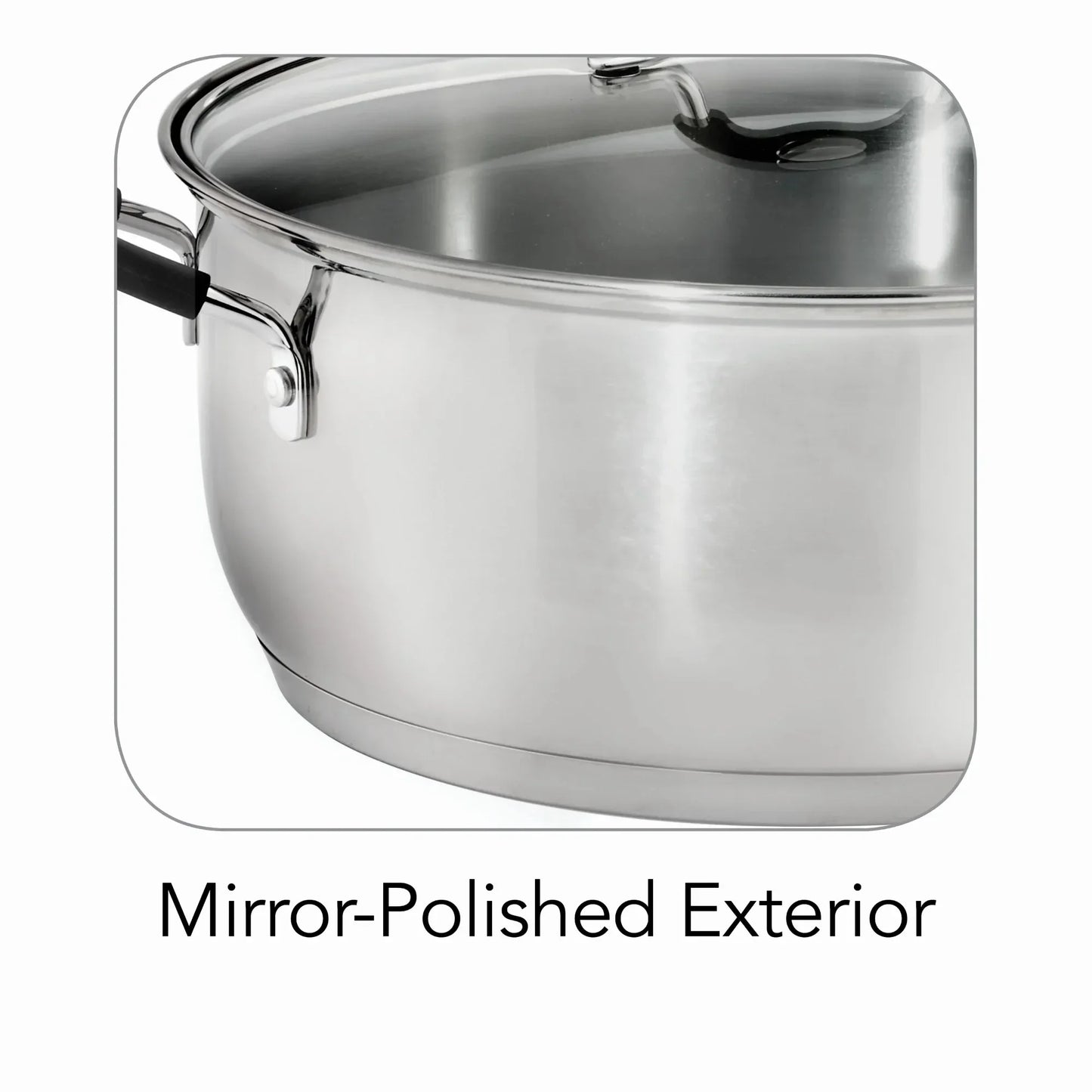 Gourmet 9QT Dutch Oven Stainless Steel - Perfect for Chefs & Family Cooking | Soups, Stews, Braising