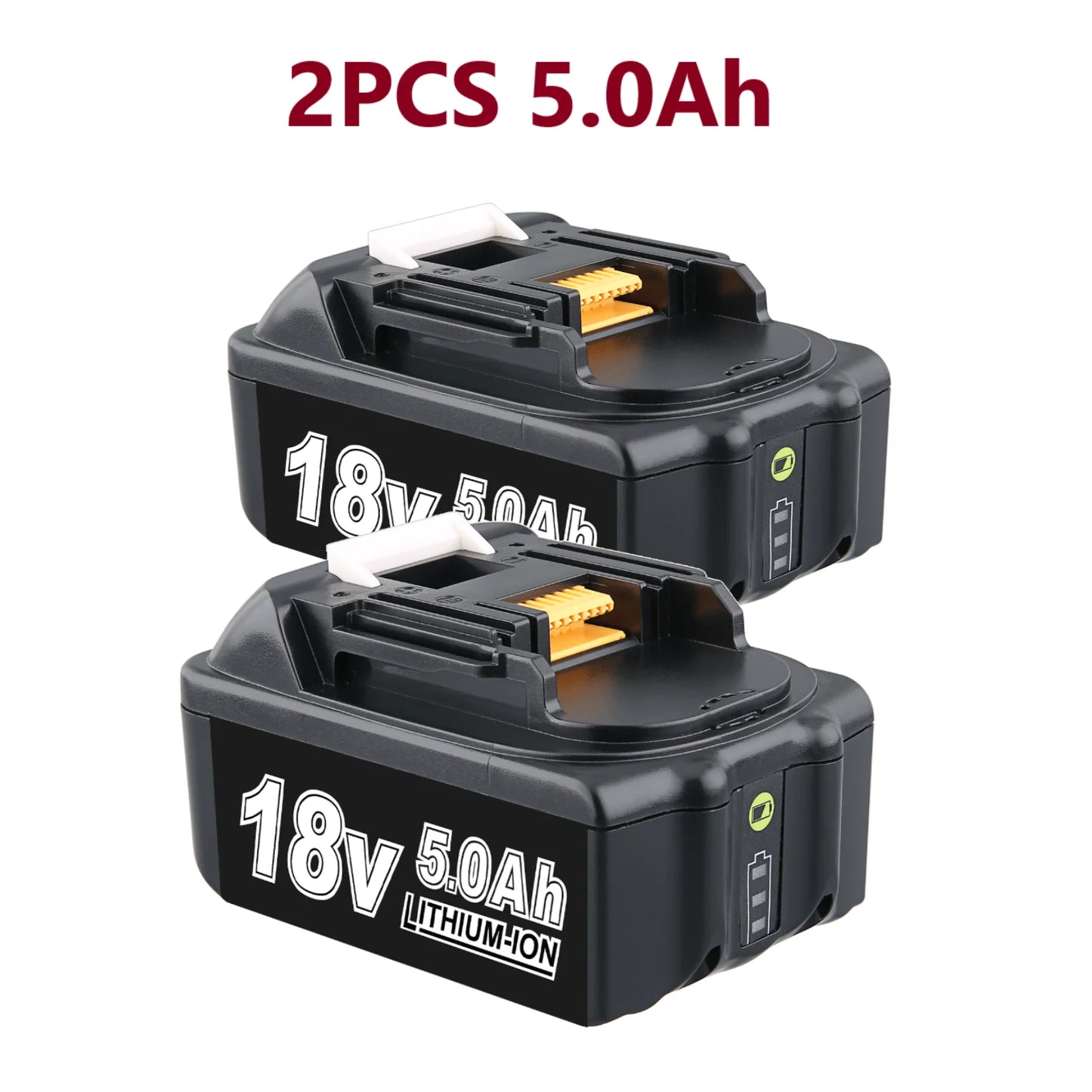 BL1850B 5000mAh 18V Battery& Charger for18v Power Tool  LED Li-ion LXT BL1830 BL1860