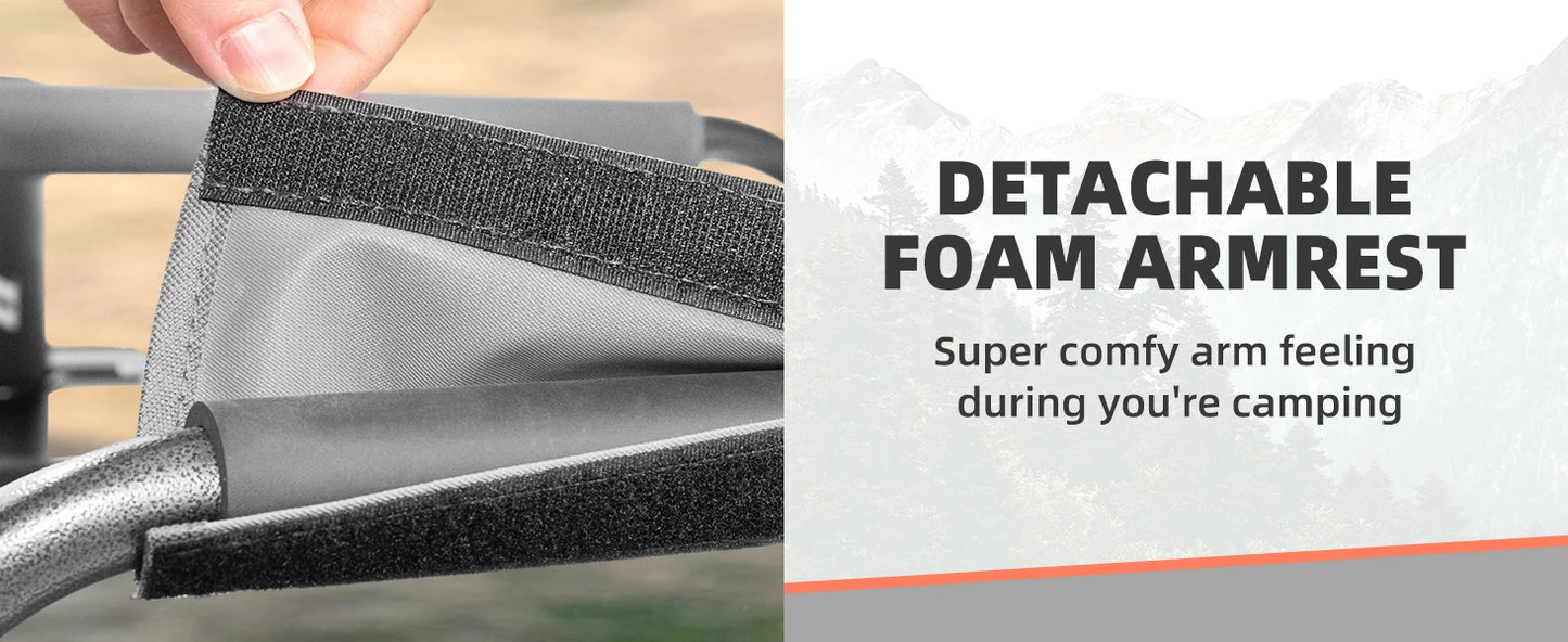 Tisetrail Director Camping Chair with Cooler Bag Camping Directors Chair with Foldable Side Tray