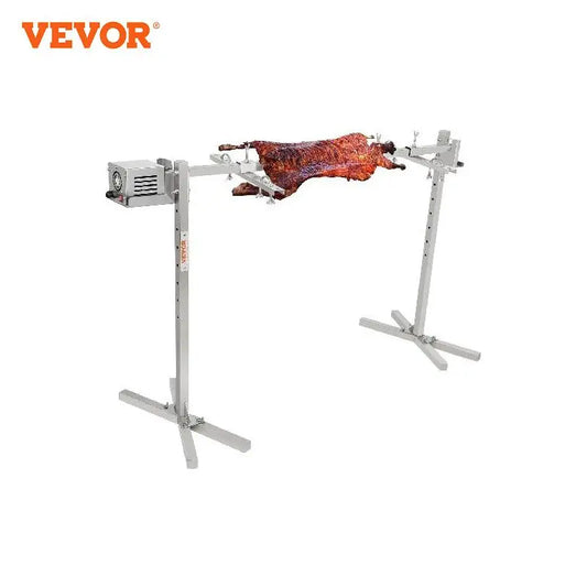 VEVOR Electric BBQ Rotisserie Heavy Duty Grilling Kit, Motor and Height Adjustable Universal Roaster