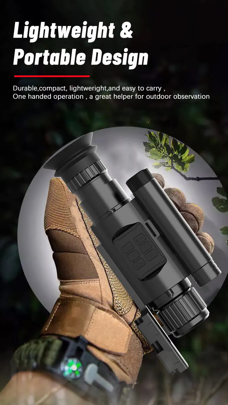 NV075 Digital Night Vision 1080P Video Camera Infrared Monocular Optics Lens Hunting Night Scope