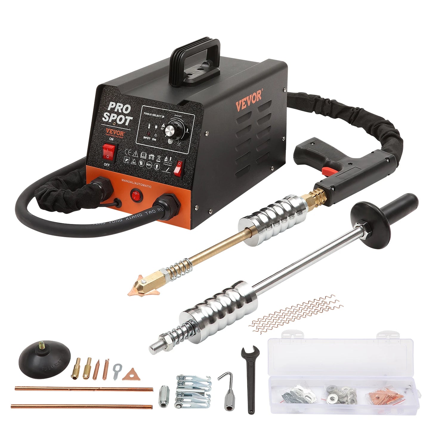 VEVOR Stud Welder Dent Repair Kit 3KW Spot Welder Dent Puller with 6 Welding Modes