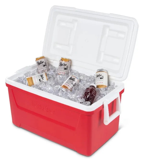 Igloo 48 QT Laguna Ice Chest Cooler, Red