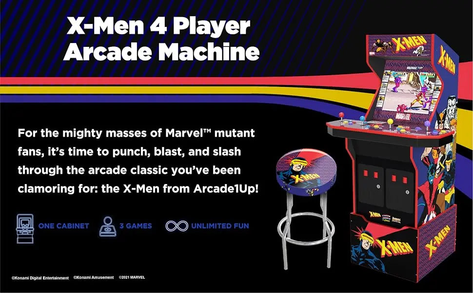 4 Player Arcade Machine (with Riser & Stool) - Electronic Games