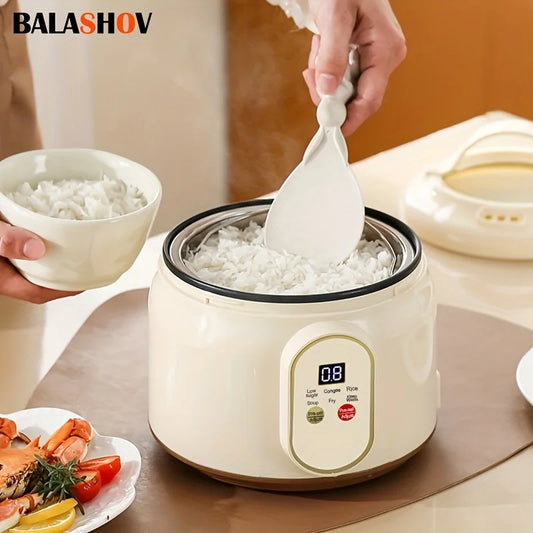 1.8L Electric Rice Cooker Portable Multi Cooker Household Rice Pot Non-Stick Smart Low Sugar