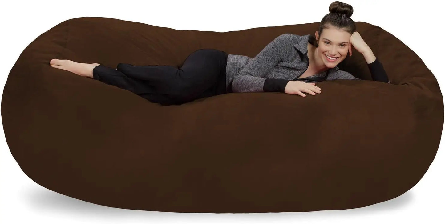 Sofa Sack Plush Bean Bag/Super Soft Microsuede Cover XL Memory Foam Stuffed Lounger Chairs