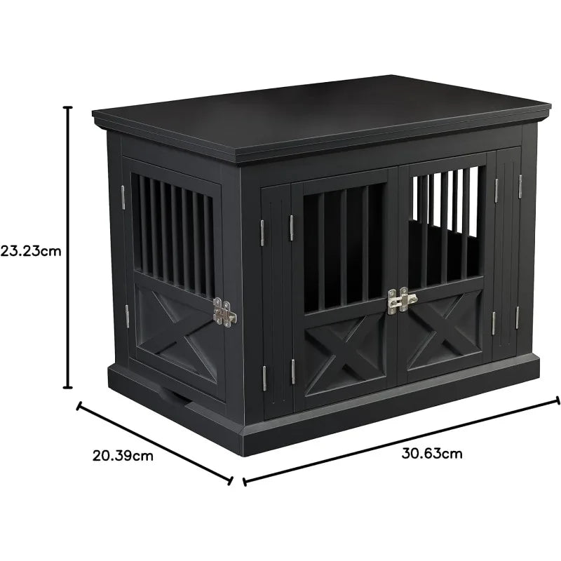 zoovilla Merry Products Triple Door Medium Dog Crate, Dog Kennel, Dog Cage