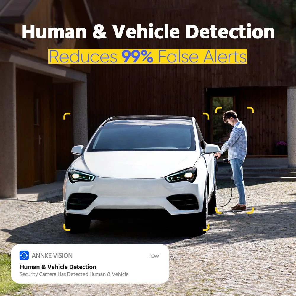 ANNKE 8CH 8MP Ultra HD PoE Network Video Security 4K H.265 Surveillance NVR 4x8MP HD IP67 POE CCTV