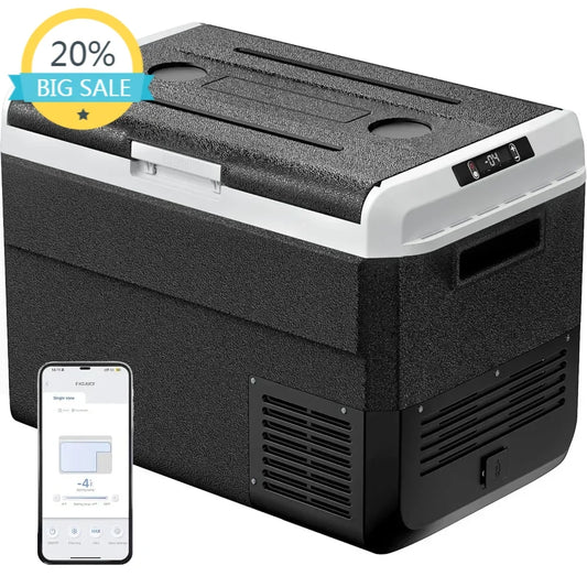 Bestseller12 Volt Refrigerator, 53 QT, Fridge/Freezer 12V/24V DC 100~240V AC, -4℉~68℉, APP Contr