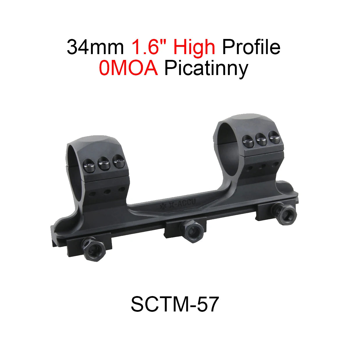 Vector Optics X-ACCU 30/34mm Dovetail & Picatinny Rings Mount 0/20 MOA Type/CNC Machined 9mm/20mm