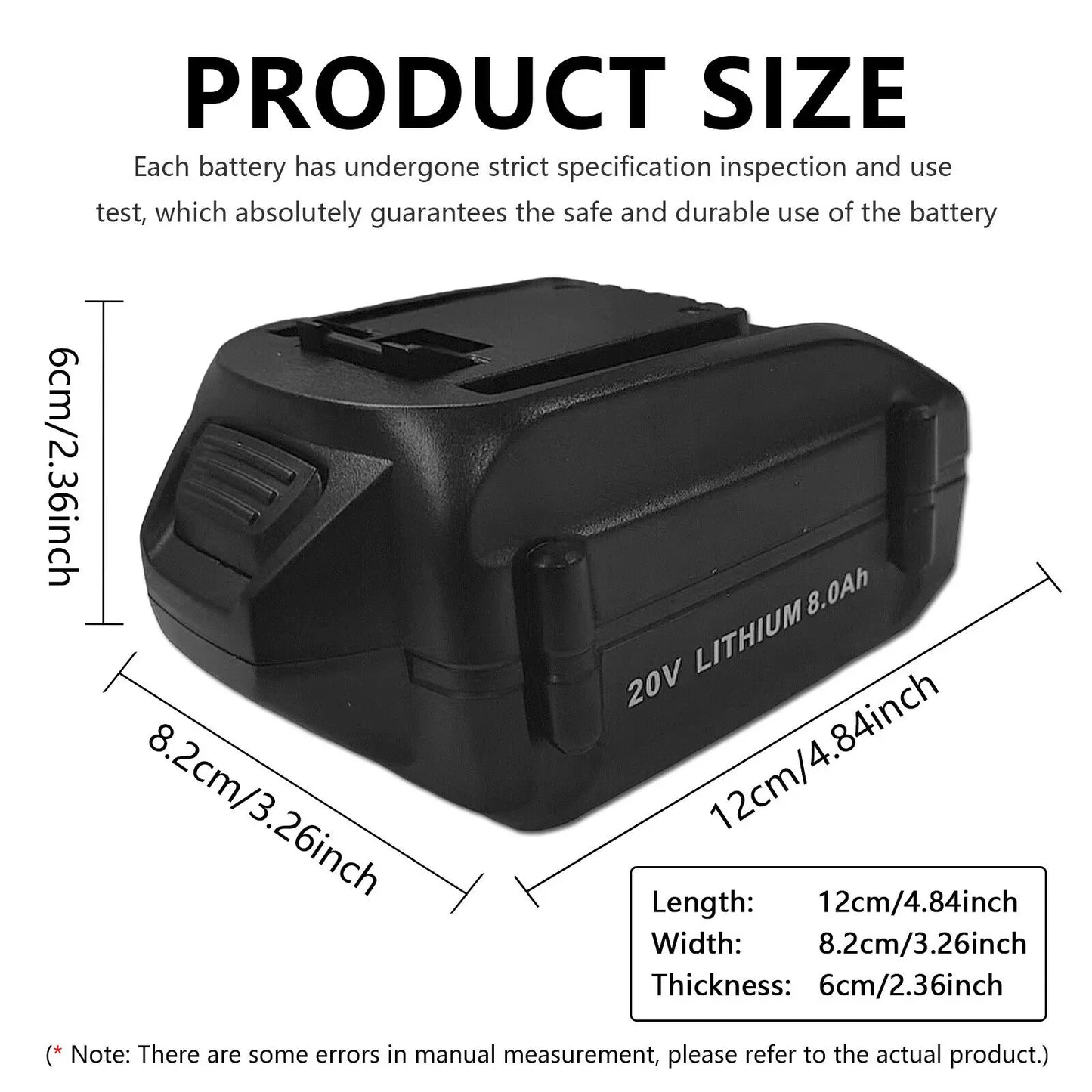 100% Brand-new 20V 8000mAh/WORX WA3016 WU279 WU294 WU362 WU388 WU629 WU808 Power Tool Battery