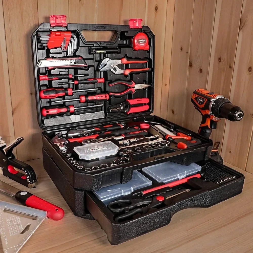 325 Piece Home Repair Tool Kit, General Home/Auto Repair Tool Set, Toolbox Storage Case