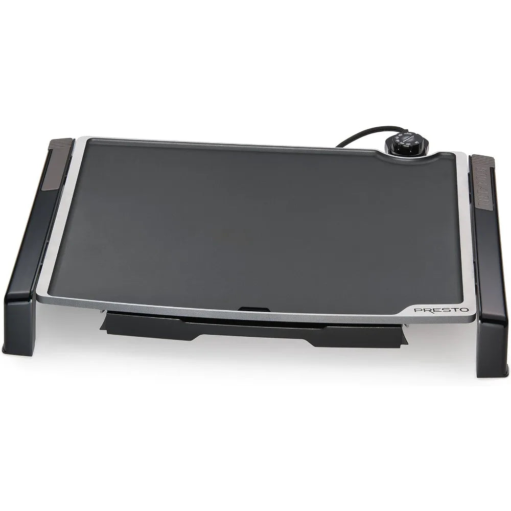 Presto 07073 Electric Tilt-N-fold Griddle, 19", Black, Electric Pan, Electric Skillet,