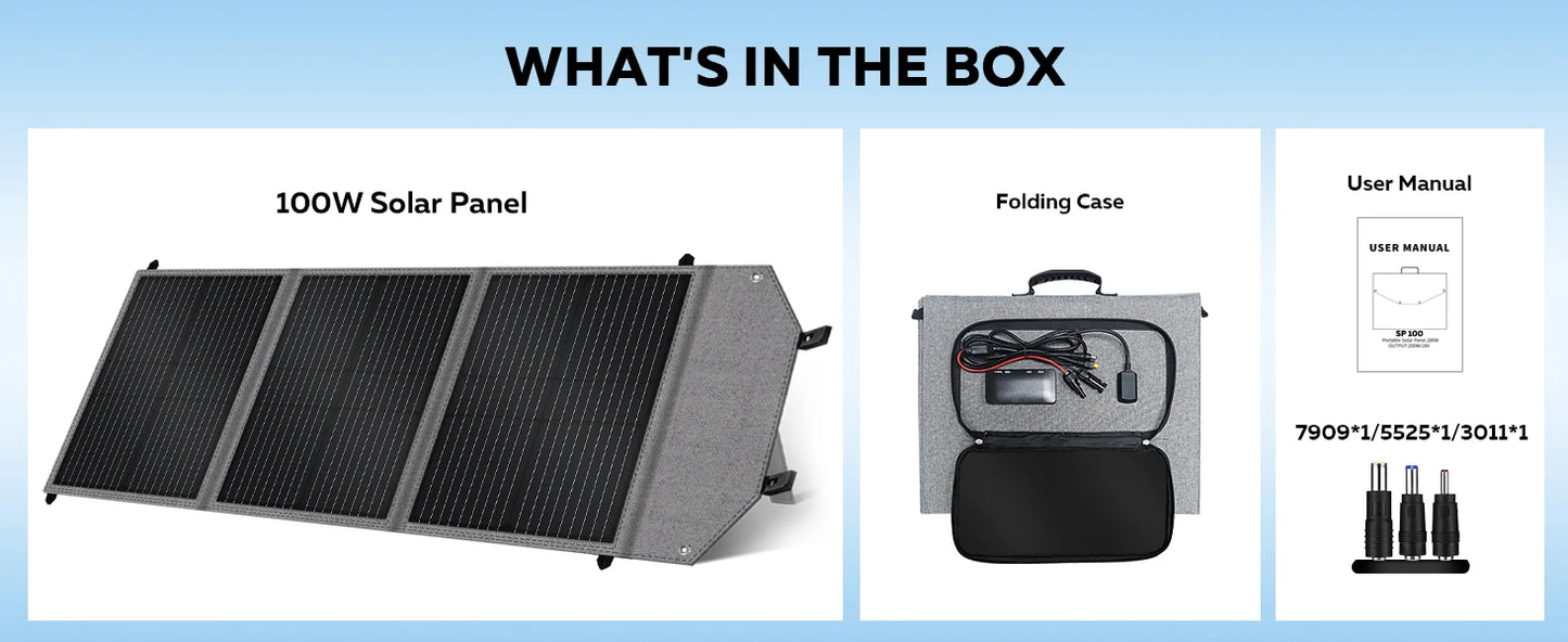 CTOLITY AP400 500W Portable Power Station 345.6Wh LiFePo4 Battery 100W 200W Solar Panel