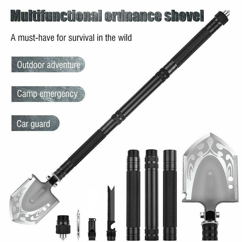 Multifunctional Shovel Ax Set Survival Kit Folding Tactical Hatchet Spade Tomahawk Portable