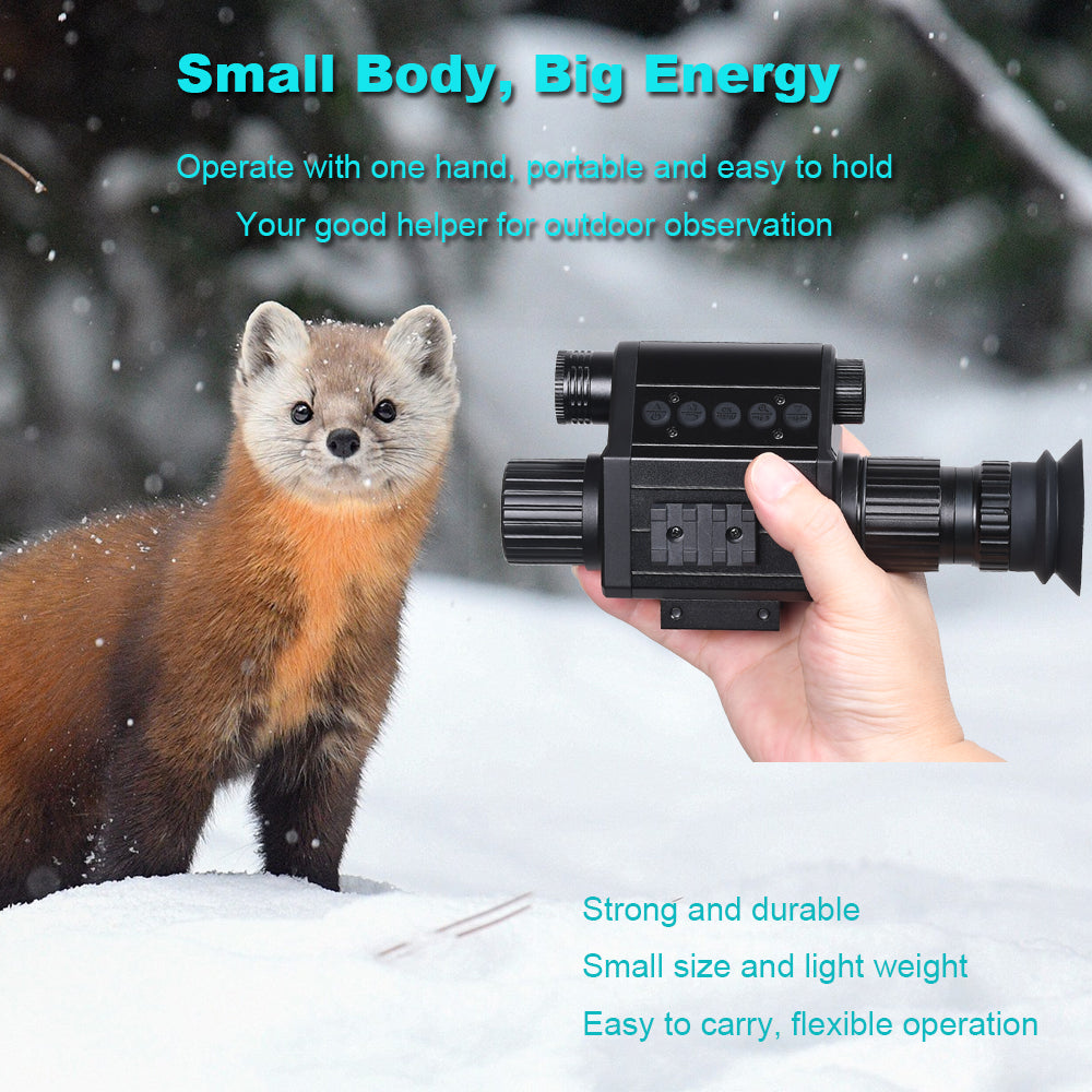 Digital Night Vision Riflescope 940nm IR Scope Sight Monocular 5X Zoom HD 1080P Video Photo 300m