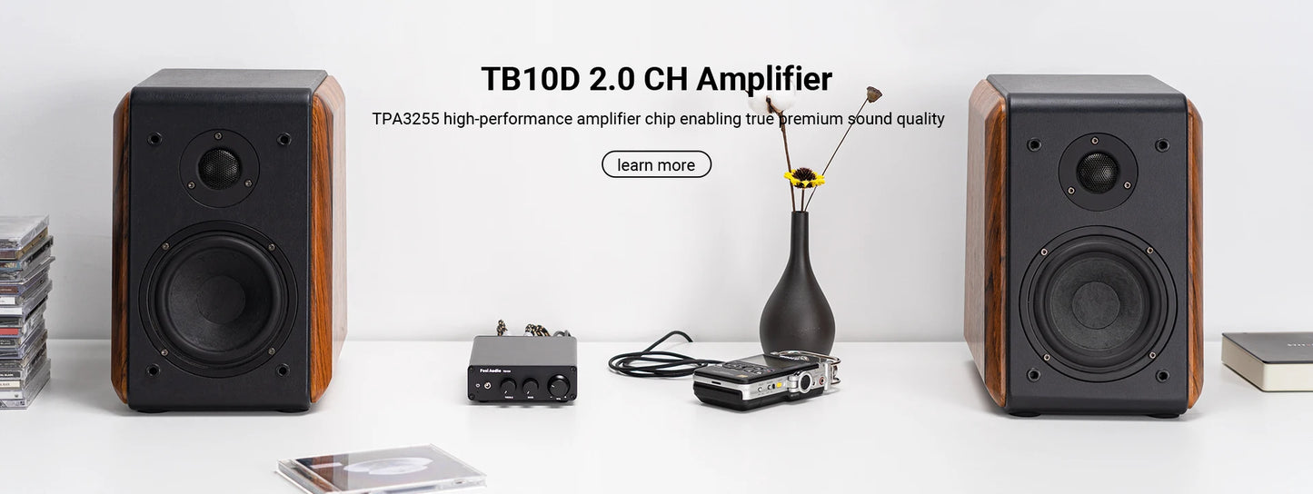 Fosi Audio BT20A Pro TPA3255 Bluetooth Sound Power Amplifier 300W x2 Mini HiFi Stereo Class D Amp