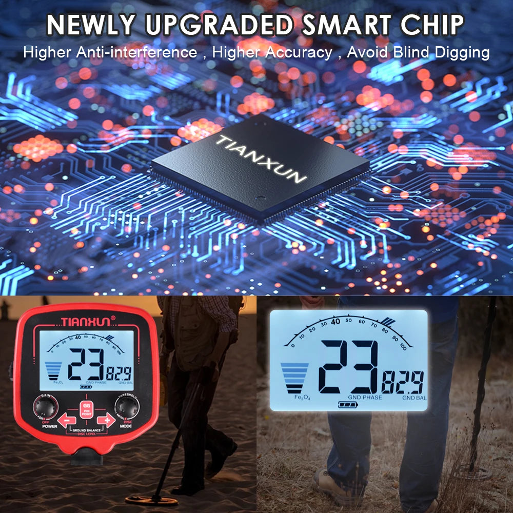 TIANXUN TX-850L Metal Detector Professional Underground Depth Metal Detector Gold Treasure Hunter