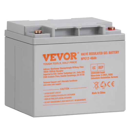 SucceBuy Deep Cycle Battery 12V40/100/200 AH AGM Marine Rechargeable Self-Discharge 400A/800A/1400A