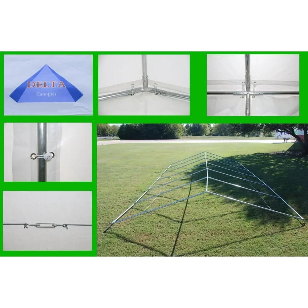 WPIC Heavy Duty Upgraded Galvanized 20'x20' Gazebo Wedding Tent, Carport Tent Or  Outdoor Event Tent