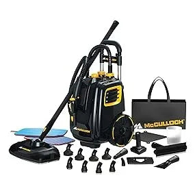 Canister Steam Cleaner with 23 Accessories, Chemical-Free Pressurized Cleaning