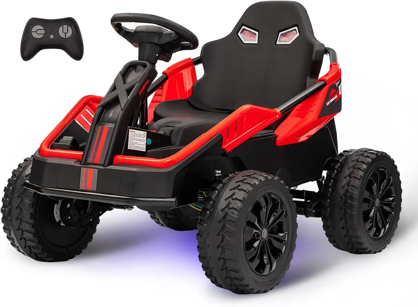 24V Ride On Toy, 4x200W Electric Go Kart, Battery-Powered Fun, Dual Driving Modes, Shock Absorbers