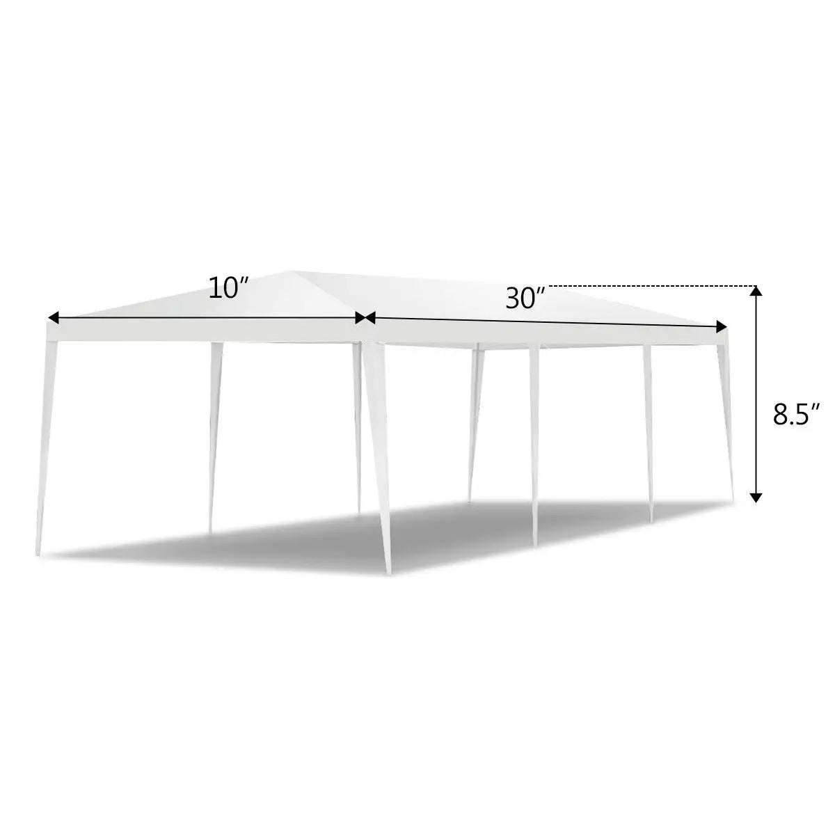 Costway 10'x30' Party Wedding Outdoor Patio Tent Canopy Heavy duty Gazebo Pavilion Event